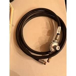 3/4" Natural Gas Hose With Regulator 10 Feet Long